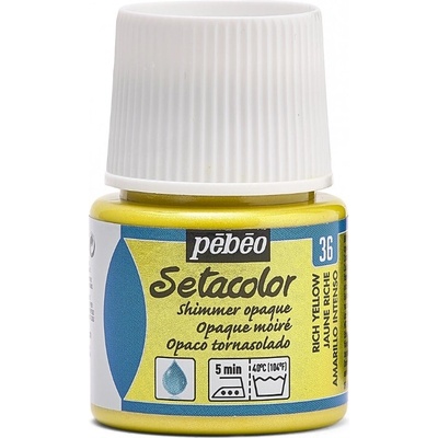 Pébéo Setacolor opaque farba na textil 36 shimmer rich yellow 45 ml
