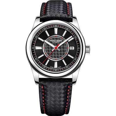 Pagani Мъжки часовник Pagani Design Quick, Автоматичен, Черен / Червен (PD-1778-BLACK-RED)