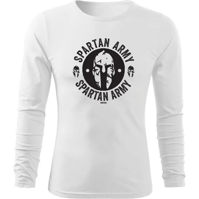 DRAGOWA FIT-T Тениска с дълъг ръкав Archelaos, бяла, 160 г/м2 (8373)