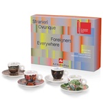 illy Foreigners Everywhere чаши за капучино с чинийки 4 х 160 мл
