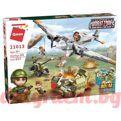 Qman Конструктор qman 21013 Бомбардировка Земя-Въздух (q21013)