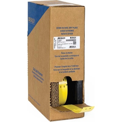 Brady BM-15x75-7643-YL / 312176, Bulk Linerless B-7643 кабелни етикети, 15 mm x 75 mm (312176)