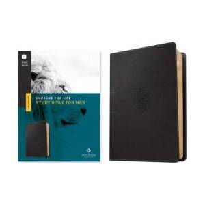 NLT Courage for Life Study Bible for Men, Filament-Enabled Edition (Leatherlike, Onyx Lion) | Tyndale, Ann White (ISBN: 9781496475565)