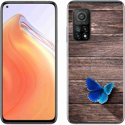 Pouzdro mmCase Gelové Xiaomi Mi 10T Pro 5G - modrý motýl 1