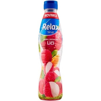 Relax Sirup příchuť jablko-pomeranč-liči 0,7 l