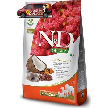N&D Quinoa Dog Adult Skin & Coat Grain Free Herring & Coconut 7 kg