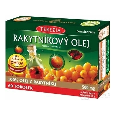 Terezia Rakytníkový Olej100% v kapsulách 60 kapsúl