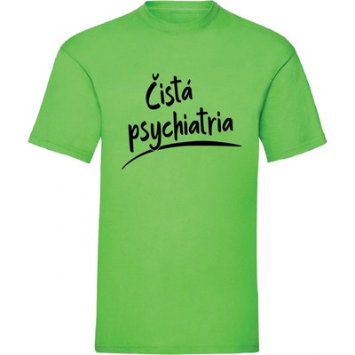Čistá psychiatria pánske tričko lime