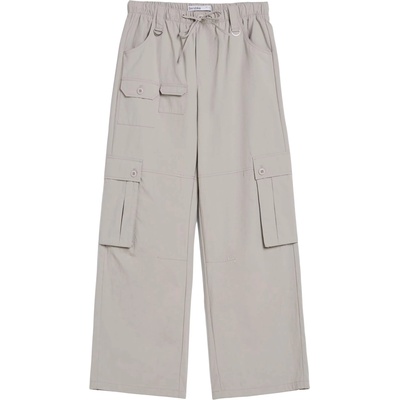 Bershka Карго панталон сиво, размер 40