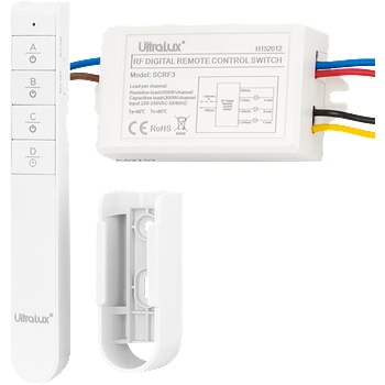 Ultralux ТРИКАНАЛЕН КЛЮЧ С rf ДИСТАНЦИОННО УПРАВЛЕНИЕ 220v ac (scrf3)