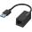 Hama Мрежов адаптер HAMA, USB-A мъжко - RJ-45 женско, Gigabit, Черен (200325)