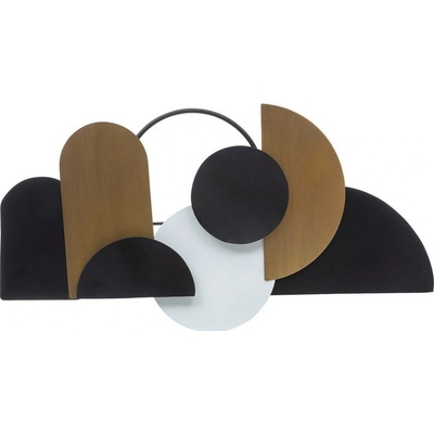 Atmosphera Nástěnná dekorace art deco JULIETTE, 70 x 37 cm černá