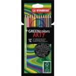 STABILO Цветни моливи GREENcolors Arty 12 цвята