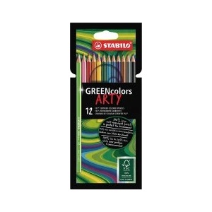 STABILO Цветни моливи GREENcolors Arty 12 цвята