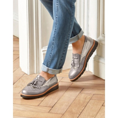 Blancheporte Nazúvacie topánky slippers so strapcami bronzová