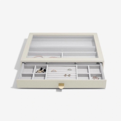 Stackers šperkovnice se šuplíkem Oatmeal Supersize Display Drawer krémová 75813