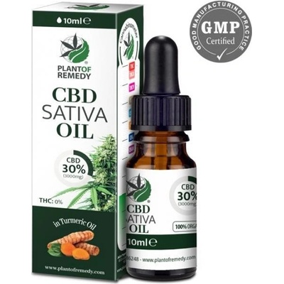 PLANT OF LIFE CBD/CBG Kapky Kurkumový olej s CBD 30% Izolátový 10 ml