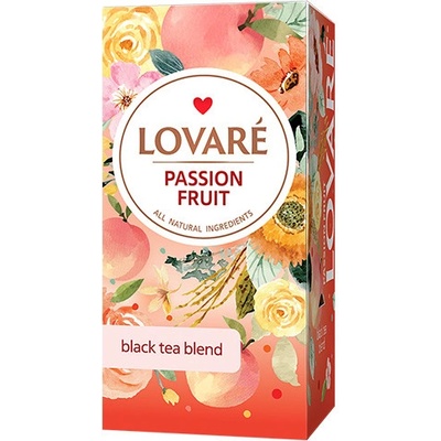 Lovaré PASSION FRUIT černý čaj 24 x 1,5 g