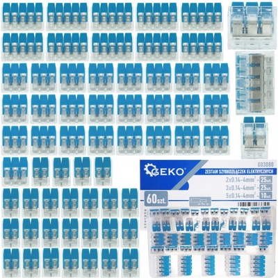 GEKO WAGO svorky 0.14-4mm2 sada 60ks G03080