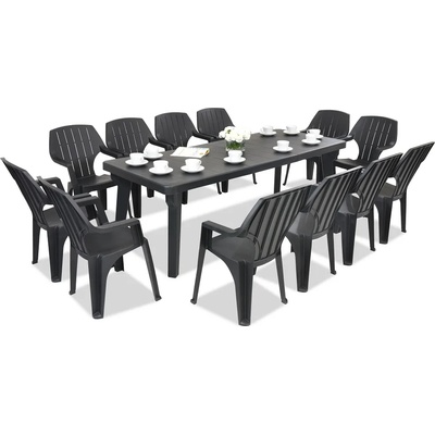 BICA Градински мебели Bergen/Alta за 12 души (BC437ANT-12xBC28ANT)