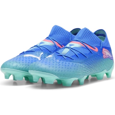 PUMA Дамски футболни бутонки Puma Future 7 Ultimate Womens Firm Ground Football Boots - Blue/Wht/Green