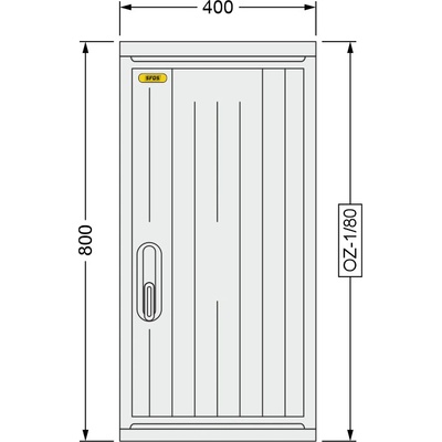SFOS 400x800x245mm OZ-1/80