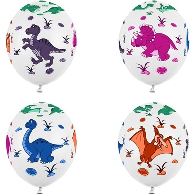 Party Deco Латексови Балони с Забавни Динозаври
