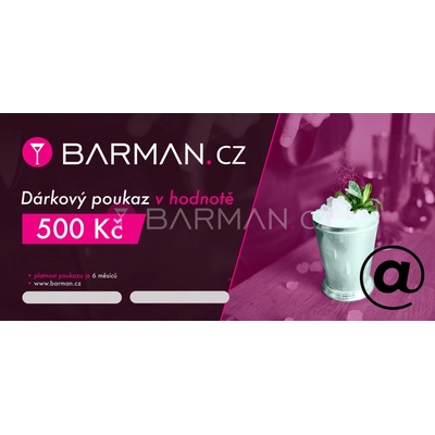 Barman.cz Elektronický dárkový poukaz 500 Kč