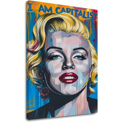 Obraz Marilyn Monroe - Kapitalistický šarm | dokončené rukou umelca - 100x150 cm