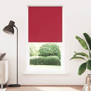vidaXL Ролетна щора, затъмняваща, червена, 105x210 см, ширина на плата 100, 7 см, полиестер (4011831)