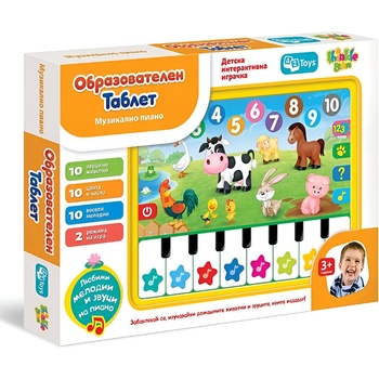Thinkle Stars Образователен таблет Thinkle Stars "Пиано и домашни животни" - Код F1036 (F1036-5908288980166)