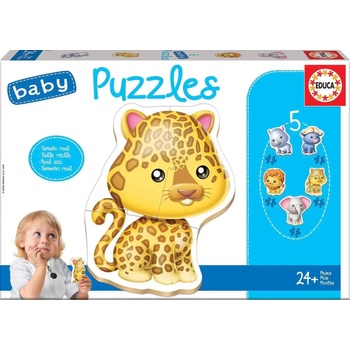Educa - Puzzle 4in1 Baby Wild Animals - 1 - 39 piese