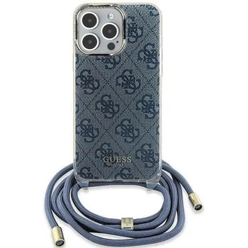 GUESS Кейс Guess Crossbody Cord 4G Print за iPhone 15/14/13, син (KXG0079578)