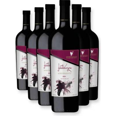 Khareba Kindzmarauli červené polosladké víno 12,5% 6 x 0,75 l (holá lahev)