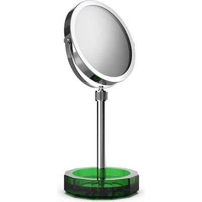 Decor Walther Козметично огледалце Kristall със зелена основа хром (0941796)