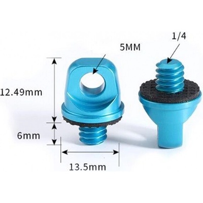 Stablecam 1/4palcový šroub a háček Blue 1DJ6557