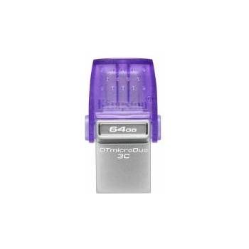 Kingston USB стик Kingston microDuo 3C Лилав 64 GB