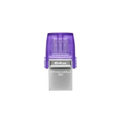 Kingston USB стик Kingston microDuo 3C Лилав 64 GB