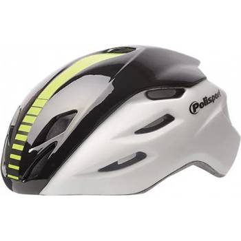 Polisport Polisport, КАСКА aero road (l=58/61), white matte/black gloss/fluo yellow - 8739800006 (am5692)