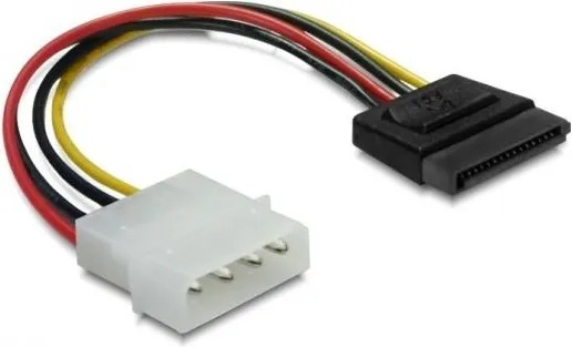 Delock Molex-SATA Converter M/M 15cm 60100