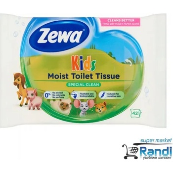 Image 1 of Влажна тоалетна хартия Zewa Kids 42бр