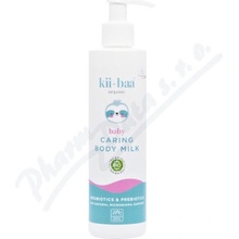 kii-baa organic Baby Caring Body Milk pečující tělové mléko s pro a prebiotiky pro děti od narození 250 ml