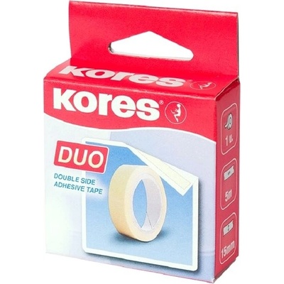 KORES Obojstranne lepiaca páska DUO 15 mm x 5 m