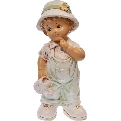 Záhradná dekorácia - chlapec s krhlou 34 cm