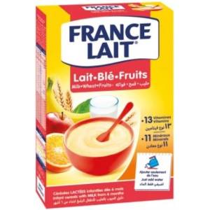 France Lait Пшенична млечна каша плодова 250g (IP2154)