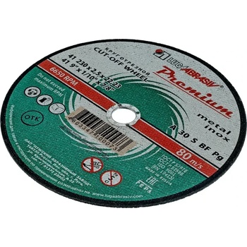 PREMIUM Диск за рязане на метал и неръждаема стомана Premium - 230 x 2, 5 x 22, 2 мм (73744)