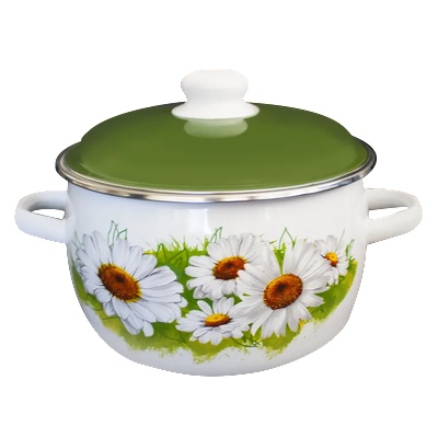 Сталь Эмаль Р-Тенджера 3lt "Ромашки лето" 18cm (6RC181M) (0129146)