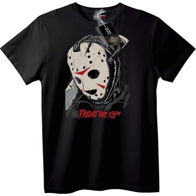 NOONEBRAND Тениска с маска на Jason от Friday the 13th - 7XL, White