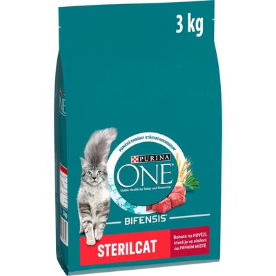 Purina ONE Sterilcat hovězí 3 kg