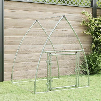 vidaXL Klec pro kuřata 100 × 105 × 120 cm pozinkovaná ocel stříbrná 9799.172552